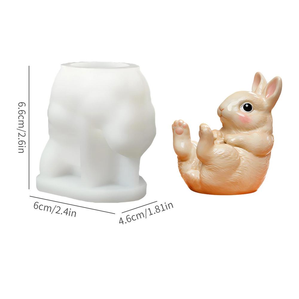 Bunny Phone Stand Mold Portable Silicone Bunny Mold Easter Bunny Mold Lightweight For Bedside Office Home