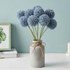 7pcs Blue Artificial Chrysanthemum Flowers Mums Faux Kiku Flowers for Vase Flower Stems Vase Filler for Centerpieces Wedding Party Flowers