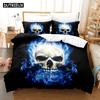 3D Kostra Ložní soupravy Sada povlaku na přikrývku s povlakem na polštář Dvojlůžko Plná Velikost Queen King Ložní prádlo