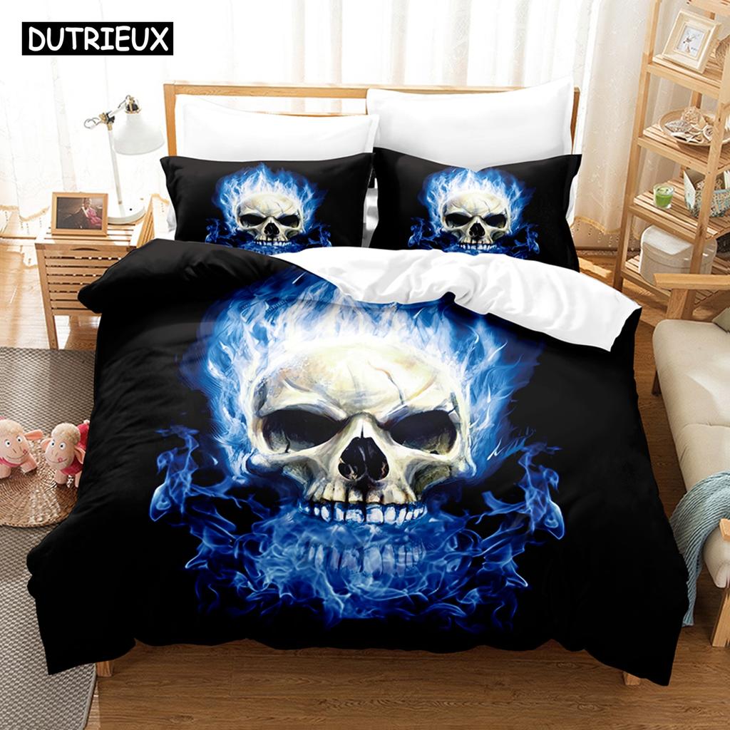 3D Kostra Ložní soupravy Sada povlaku na přikrývku s povlakem na polštář Dvojlůžko Plná Velikost Queen King Ložní prádlo