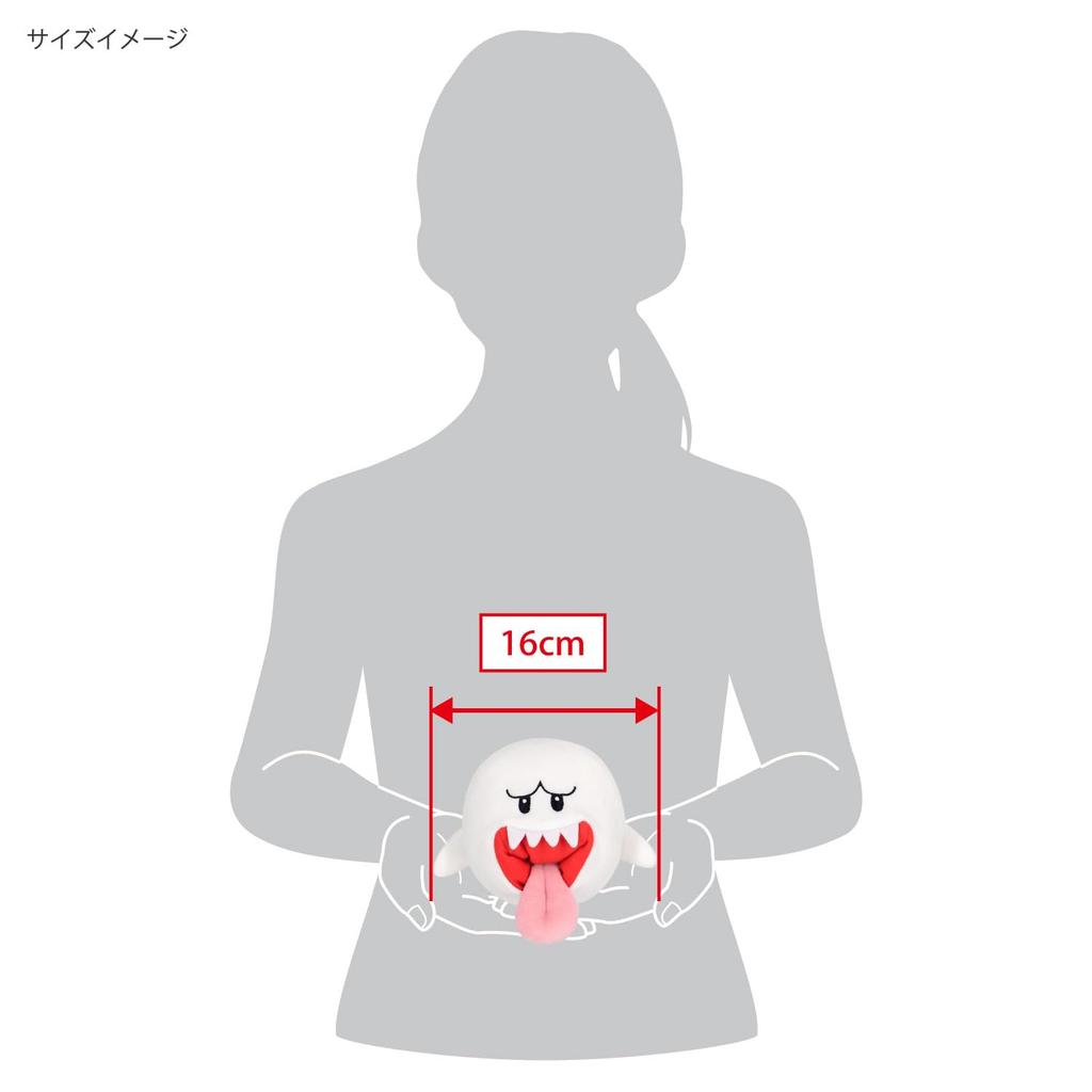 Sanei Boeki Super Mario ALL STAR COLLECTION Boo (S) W16 X D14 X H11.5cm Plush Toy AC14