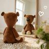 Mr.Bean Movie Teddy Bear Stuffed Plush Doll, Soft Fluffy Bean Bear Sleep Pillow for Infant Comfort Birthday Present