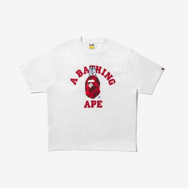 [Предзаказ] STRAY KIDS x A BATHING APE-КОЛЛЕЖСКАЯ ФУТБОЛКА COLLEGE TEE (Bang Chan)-M