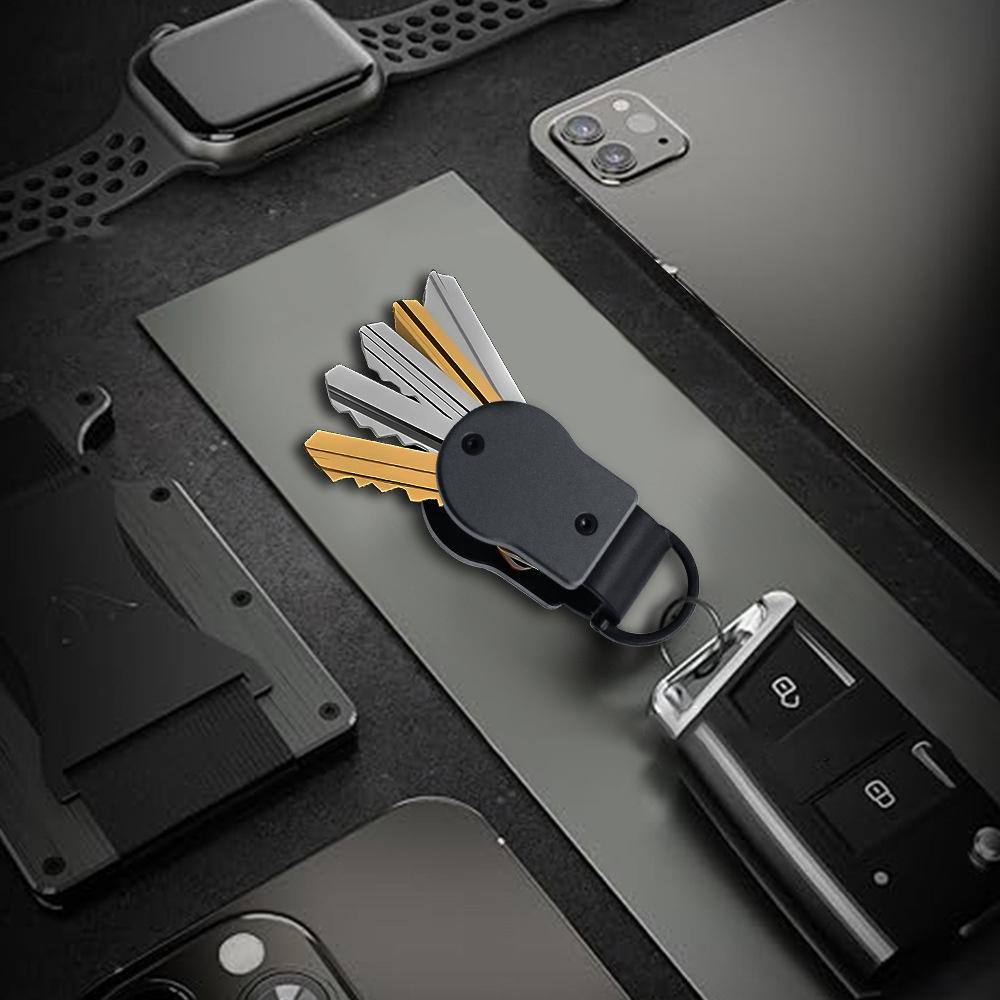 Mini Key Holder Hold 2-5 Keys Key Fob Portable Keychain for Universal Size