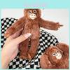 Plüsch-Gorilla-Schlüsselanhänger, tolles Geschenk für Kinder und Paare aus weichem PP-Baumwollmaterial
