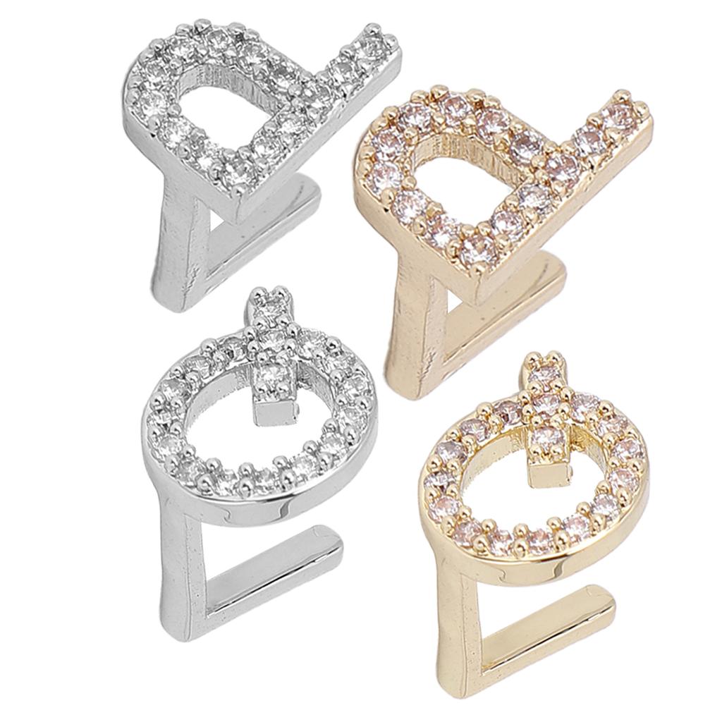 Plated English Letter Teeth Brace Copper Teeth Decoration for Halloween Party Performance