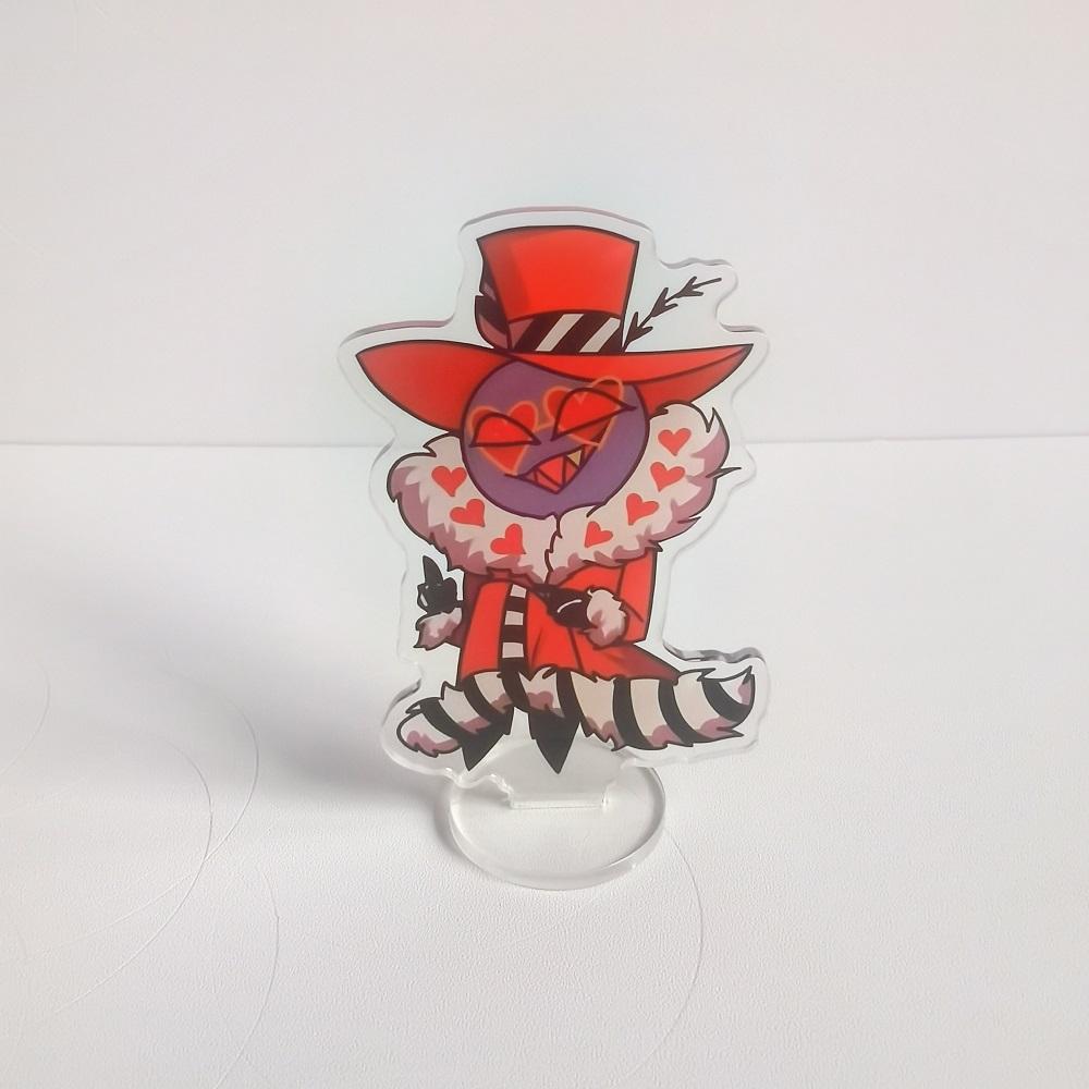 Anime Hazbin Hotel Alastor Morningstar Cosplay Stand Acrylic Cartoon Figure Standing Birthday Gifts Bag Decor Collection