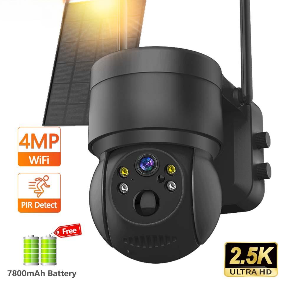 

ICsee 4MP Solar IP Camera WiFi Outdoor Wireless PTZ Security Protection CCTV Video Surveillance 7800mAh Battery Long Standby чорний колір фуксія