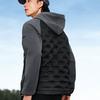 Skechers Windproof Warm Lightweight Fitted Woven Solid Color Spliced Hooded Short Down Jacket Men Jackets P425M141-0018