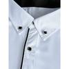 Men White Shirt Fashion Brand New Patchwork Long Sleeve Casual Elastic Smart Casual Male Business Shirt