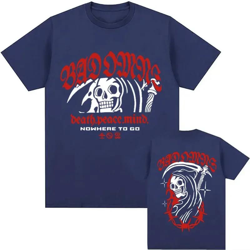 Limited Bad Omens Rock Band Music Tour Cotton TShirt Men's Harajuku Fashion Y2K Clothing T-Shirts Casual High Quality T-shirt