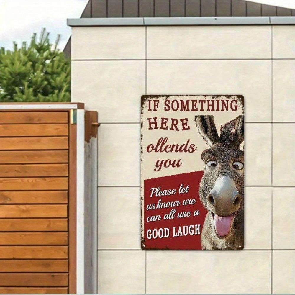 Metal Wall Art Giraffe with Piña Colada Sign for Bar Man Cave Gift