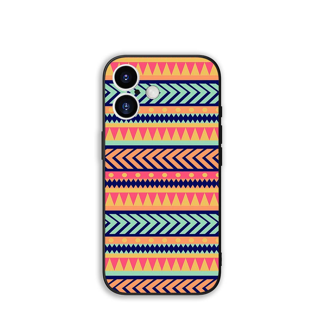 For Samsung Galaxy S25 S23 S22 S24 FE Ultra Plus A56 A05 A06 A15 A16 A57 S7 Edge Phone Case Texture Aztec Tribal Tribe Colorful