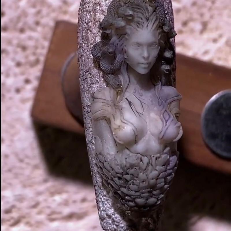 1Pcs Silicone Nail Mold Beautiful Women Snake 3D Relief Nail Template Nail Art Decorations Nail Art Manicure Tool