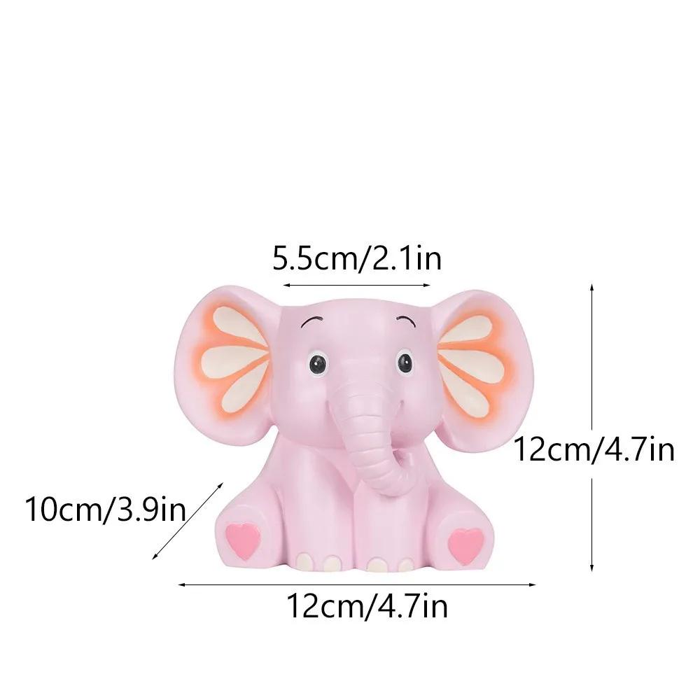 Creative and Cute Elephant Pen Holder Storage Ornament Cartoon Animal Office Desktop Decoration Resin Crafts Home Accessories