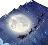 Christmas Shower Curtain Snowflake Bathroom Curtain, Merry Christmas Bathroom Decoration Blue Cartoon Snowman Bathroom Decor