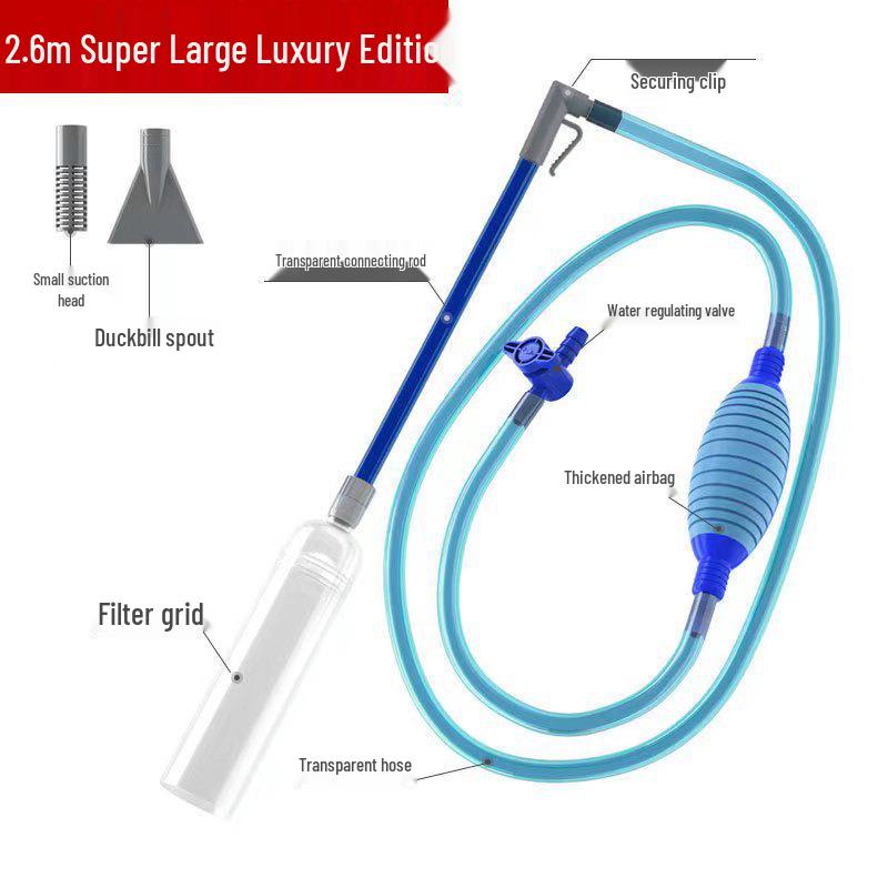 Automatic Fish Tank Water Changer & Cleaner with Siphon Tube for Small Tanks