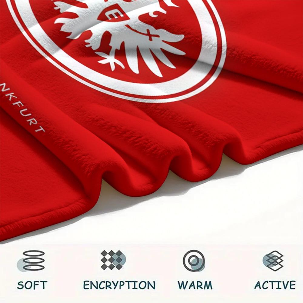 Eintracht Frankfurt Print FlAannel Blanket, High quality Comfortable for All Seasons, Home Decor, Warmth and Comfort