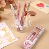 4 Pcs Cartoon Cute Style Gel Pen 0.5mm Black Signature Pen (Black Ink)