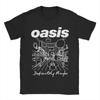 British Street O-Oasis Loose T Shirts for Men Women Cotton T-Shirts Crewneck Rock Band Tee Shirt Short Sleeve Clothes 4XL 5XL