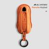 Alcantara Car Key Case Cover For Porsche Panamera Spyder Carrera Macan Cayman Cayenne 911 970 981 991 Accessories