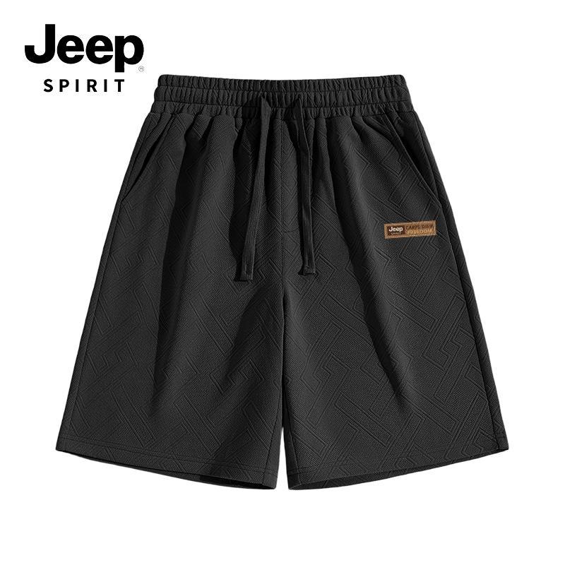 JEEP SPIRIT Men s Jacquard Heavyweight Mid-Length Shorts 2XL