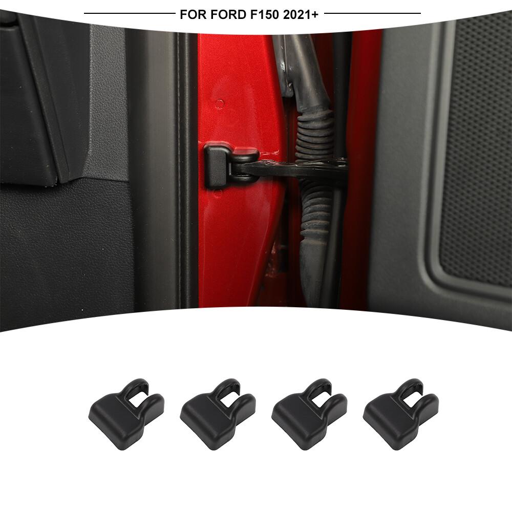 Door Stopper Limit Buckle Cover Trim Decor for Ford F150/Bronco Sport 21+ Black