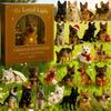 Christmas Advent Calendar German Shepherd Design 24-Day Countdown Decoration Multifunctional Holiday Decor
