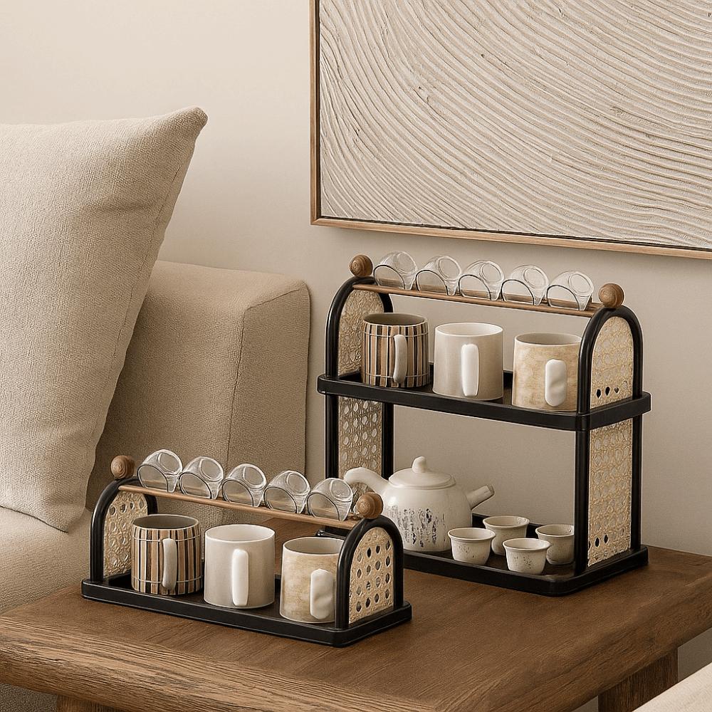 Saving Space Cup Holder Plastic Mug Storage Rack Multifunctional Water Cup Racks  Kitchen