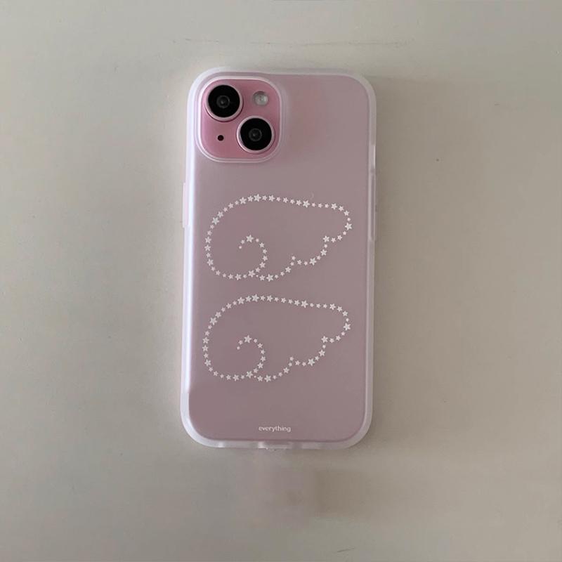 

Прекрасный корейский Ins Star мультяшный чехол для телефона с крыльями ангела для iPhone 16 15 14 13 12 11 Pro Max XR XS 7 8 Plus MINI Y2K Lucky Cover For iPhone XR