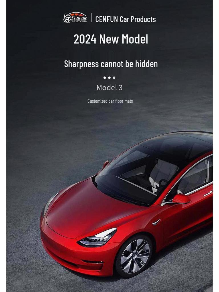 Tesla Model 3/Y Injection Molded Floor Mats - Original Trunk Mat for Left and Right-Hand Drive.
