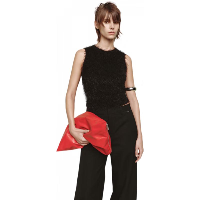 

MO&Co. GAUCHERE Коллаборация Пушистый Вязаный Жилет M 165