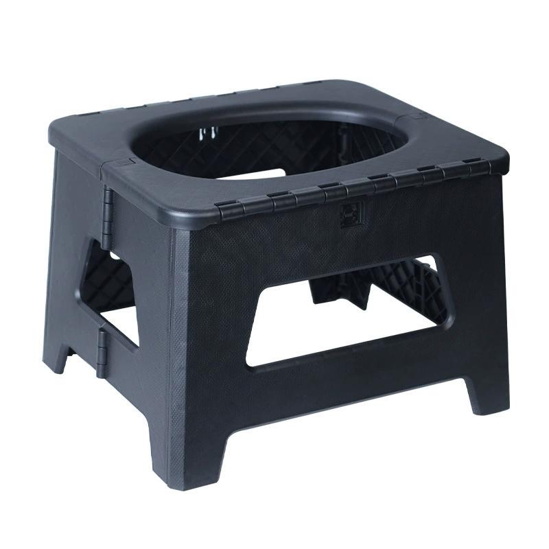 Inodoro portátil plegable para camping, inodoro de viaje para coche, resistente y antiolor para adultos