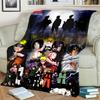 Anime-Naruto Print Blanket Warm Comfortable Flannel Blanket for Bedrooms, Sofas, Beds, Chairs, Picnics, Travel -LXR79