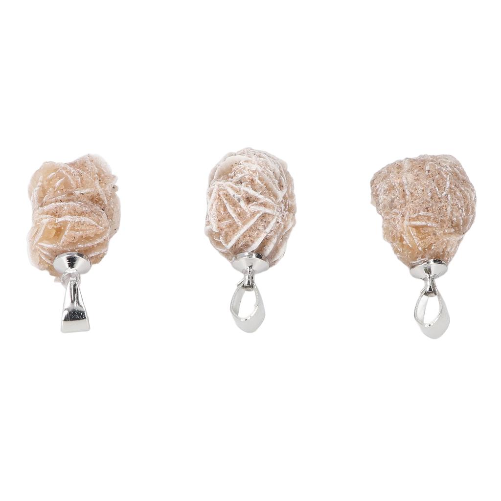 3 шт. Камінь Пустельна троянда Багатоцільовий Підвіска-кулон Пустельна троянда для виготовлення ювелірних виробів, декорування