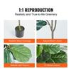 Artificial Fiddle Leaf Fig Tree, 5 FT, Secure PE Material & Anti-Tip Tilt Protection Low-Maintenance Faux Plant, Lifelike Green Fake Potted Tree for