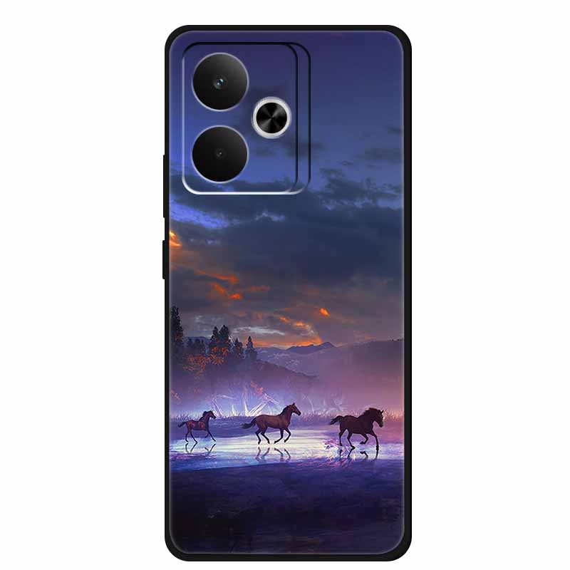 For Realme GT7 GT 7T Phone Case 7 T Bag Black Silicone Soft Back Cover Case For Realme 14 4G 15 Pro Cases Coque Protective Shell