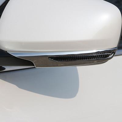 2pcs ABS Chrome Car Rear View Eyebrow Side Mirror Cover Stick Trim Frame Lamp for Renault Koleos 2017 2018 2019 2020 2021 Acc