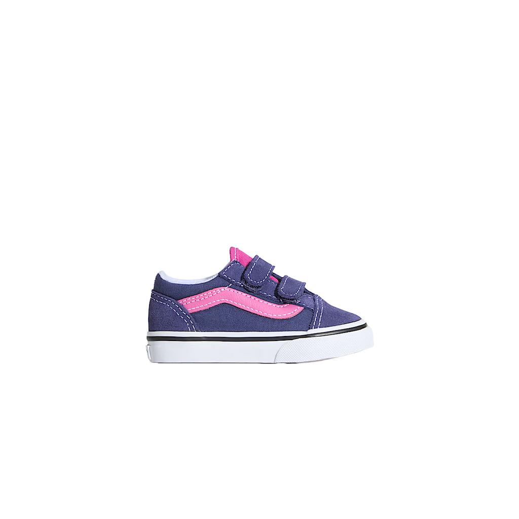 Vans Old Skool V Fashionable Versatile Trendy Comfortable Toddler Shoes Baby Shoes Purple VN000CTGDTW