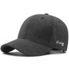 Autumn and winter baseball cap big head circumference small standard plus size hat wool warm hard top cap