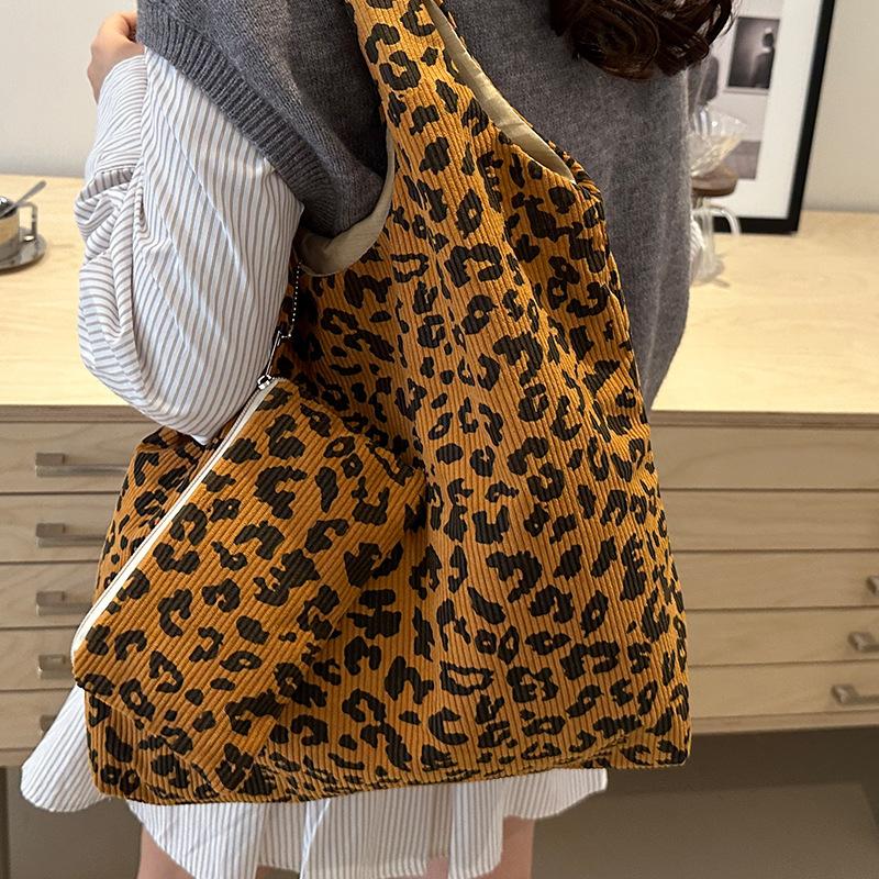 

Корейская сумка-ведро Ins, осенне-зимняя новая модная сумка-жилет, модная сумка с леопардовым принтом