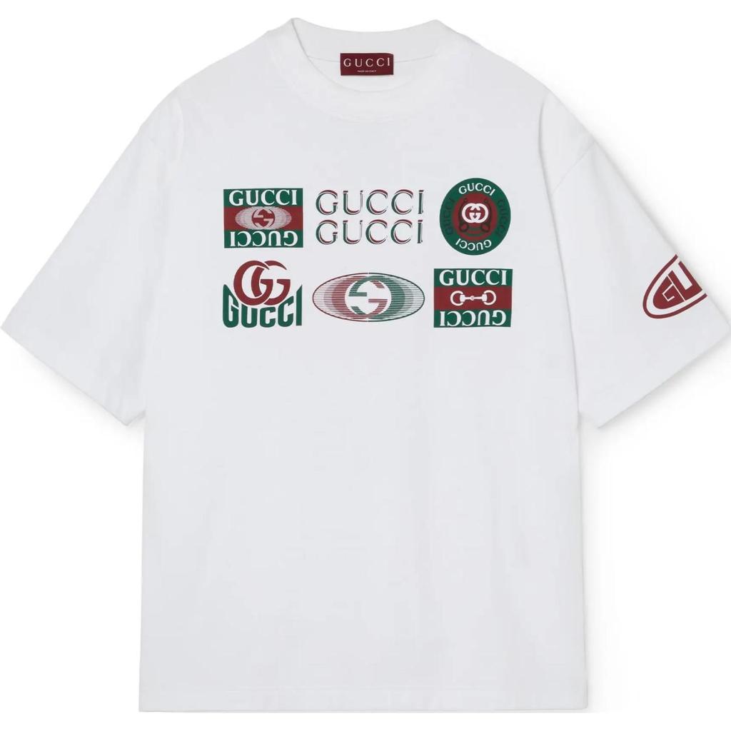 GUCCI Multi Logo T Shirt 784361-XJGQY-9074