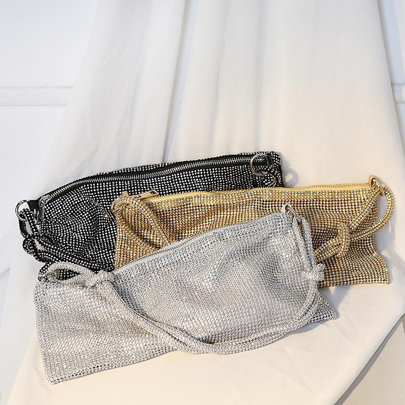 Women Shiny Rhinestone Dinner Bag Party Wedding Purses Luxury Full-Diamond Ladies Handbag Designer Sparkly Evening Bags