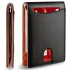 Rfid Customized Wallet & Card Holder Carbon Fiber Leather Minimalist Men Wallet Money Bag Personalized Gift Women Wallet Purse