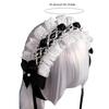 Punk Rock Rivet Headwear Cool Bowknot Hair Hoop with Spikes Decors for Music Festivals and Nightclubs