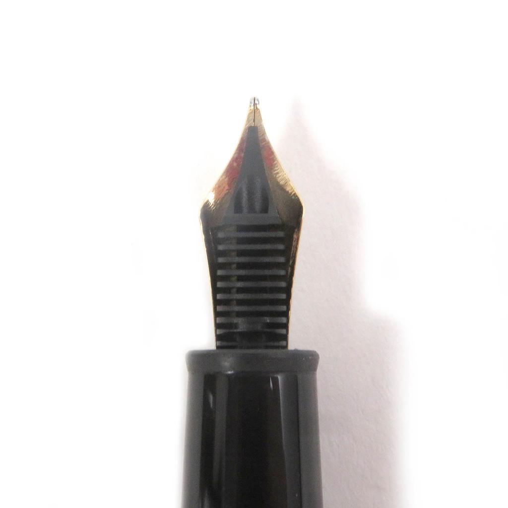 Great MONTBLANC fountain pen Meisterstck 145 Pix Classic Chopin Black gold 14K mens Used