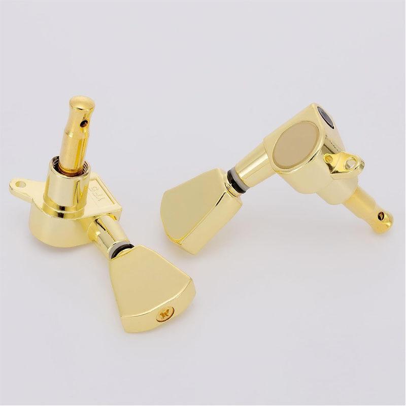 Sillet de chevalet, Chevalet et Sillet plaqués or Mécaniques pour guitare acoustique à cordes métalliques Compatibles avec les guitares électriques style GB LP