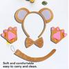 Halloween Monkey Costume Accessories Include Monkey Ear Headband Monkey Tail Bowtie Glove Skirt for Kid Boy Girl Cosplay