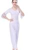 White Butterfly Dance Yoga Set: Gauze Sleeve Chiffon Costume for Women