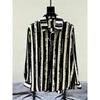 Men's Black Series 3D Printed Long Sleeve Shirts Fashionable And Casual Business Shirt Men's Oversized Breathable Lapel Tops